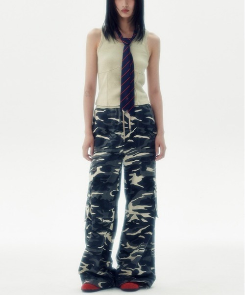 runningHIGH(ランニングハイ)の「【runningHIGH】RIPSTOP BANDING CARGO PANTS -CAMO-(カーゴパンツ・レディース・ブラック/グリーン系カモフラージュ/グレー系カモフラージュ・M/S)」の20枚目の写真