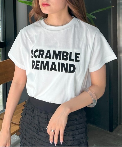 INGNI(イング)の「ロゴプリントTシャツ(Tシャツ/カットソー・レディース・ブラック×ホワイト/ピンク系2/ホワイト×シルバー/ブラック×シルバー/ホワイト×ブラック/チャコールグレー/ホワイト系その他/ホワイト系5・M)」の10枚目の写真