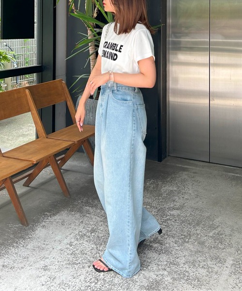 INGNI(イング)の「ロゴプリントTシャツ(Tシャツ/カットソー・レディース・ブラック×ホワイト/ピンク系2/ホワイト×シルバー/ブラック×シルバー/ホワイト×ブラック/チャコールグレー/ホワイト系その他/ホワイト系5・M)」の20枚目の写真