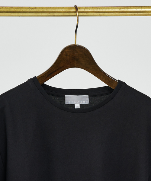 ABAHOUSE GRAY（アバハウスグレイ）の「【COOL DRYMAX」シルケットカノコTシャツ（Tシャツ/カットソー・メンズ・グレイッシュベージュ/ブラック/グリーン/ホワイト/ネイビー・46/50/48）」の9枚目の写真