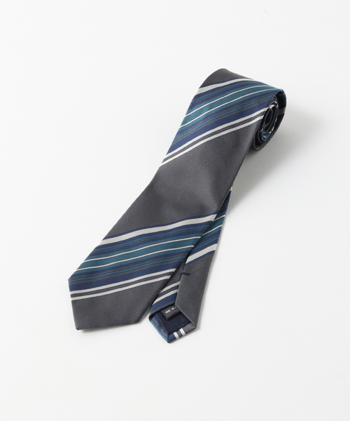 EDIFICE（エディフィス）の「PB レジメンタルマルチストライプタイ（ネクタイ・メンズ・ネイビー/ブラウン/チャコールグレー・FREE）」の7枚目の写真