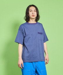 S/S MINI STRIPE POCKET TEE