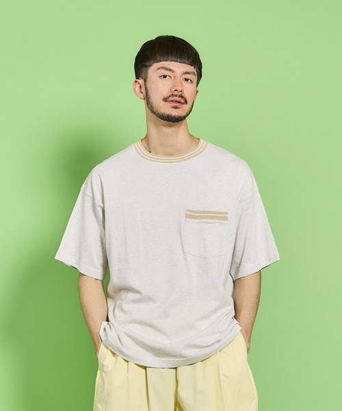 COMMON EDUCATION(コモンエデュケーション)の「S/S MINI STRIPE POCKET TEE(Tシャツ/カットソー・メンズ・ホワイト/ネイビー・X-LARGE/LARGE/MEDIUM)」の6枚目の写真