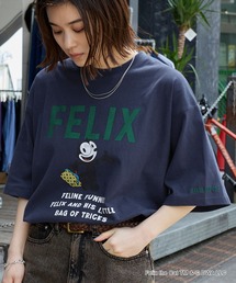 【FELIX & CASPER & Woody Woodpecker】別注 ヴィンテージライクデザイン ビッグシルエット半袖Tシャツ/フェリックス/キャスパー/ウッディー・ウッドペッカー