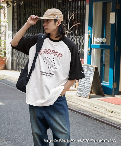 MONO-MART(モノマート)の「【FELIX & CASPER & Woody Woodpecker】別注 ヴィンテージライクデザイン ビッグシルエット半袖Tシャツ/フェリックス/キャスパー/ウッディー・ウッドペッカー(Tシャツ/カットソー・レディース・ネイビー系5/アイボリー系4/ホワイト系5/ネイビー系2/ネイビー系/ブラック系4/ブラック系2/ブラック系5/ホワイト系1/ホワイト系/オフホワイト/ブラック系/スミクロ/ネイビー/アイボリー系1/ブラック系3/ブラック系1/ホワイト系4/ダークブラウン・M/L)」の20枚目の写真