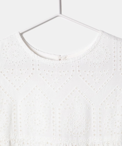 ROPE' PICNIC（ロペピクニック）の「【KIDS】INDIAレースワンピース（ワンピース・キッズ・レッド/オフホワイト・110/150/140/130/120）」の10枚目の写真
