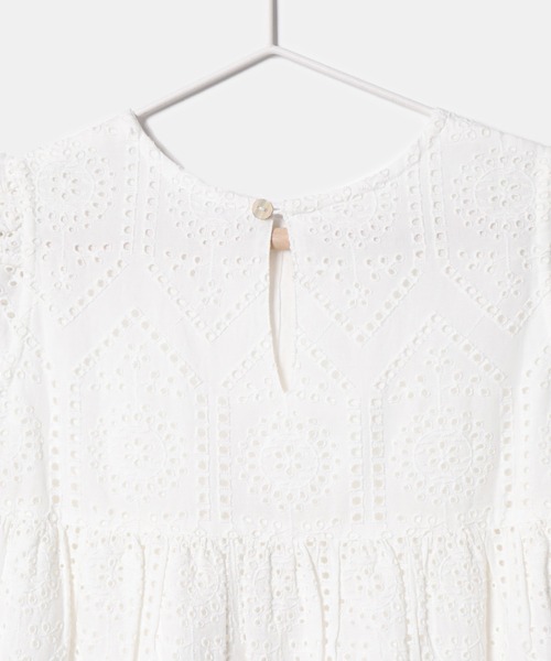 ROPE' PICNIC（ロペピクニック）の「【KIDS】INDIAレースワンピース（ワンピース・キッズ・レッド/オフホワイト・110/150/140/130/120）」の13枚目の写真