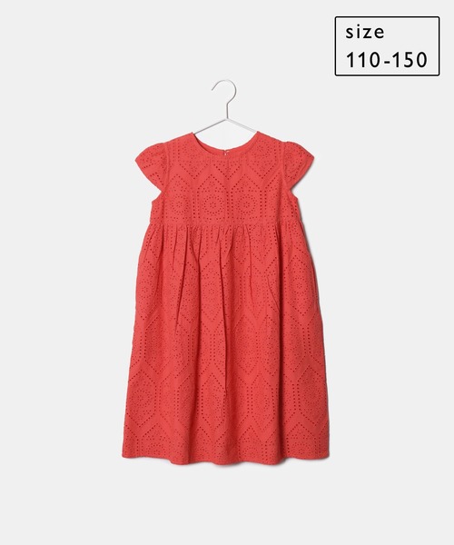ROPE' PICNIC（ロペピクニック）の「【KIDS】INDIAレースワンピース（ワンピース・キッズ・レッド/オフホワイト・110/150/140/130/120）」の16枚目の写真