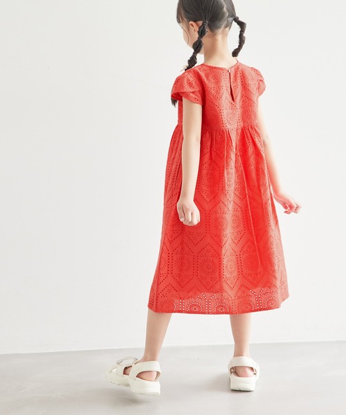 ROPE' PICNIC（ロペピクニック）の「【KIDS】INDIAレースワンピース（ワンピース・キッズ・レッド/オフホワイト・110/150/140/130/120）」の20枚目の写真