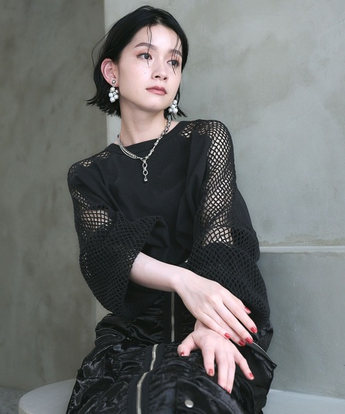 HARE ソデメッシュビッグT HARE（ハレ）の「ソデメッシュビッグT(HARE)（Tシャツ
