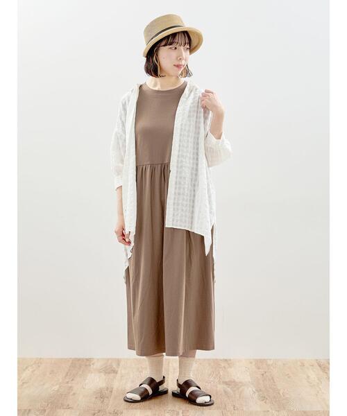 Samansa Mos2（サマンサ モスモス）の「シャドーチェックシャツチュニック（シャツ/ブラウス・レディース・ミント/ブラック/ブルー/オフホワイト・F）」の10枚目の写真