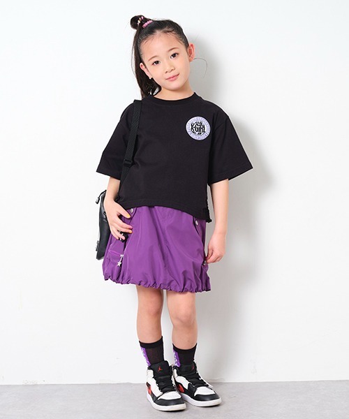 X-girl Stages(エックスガールステージス)の「メタリックロゴサイドドロストショルダーバッグ(ショルダーバッグ・キッズ・マルチ/ブラック・FREE)」の22枚目の写真