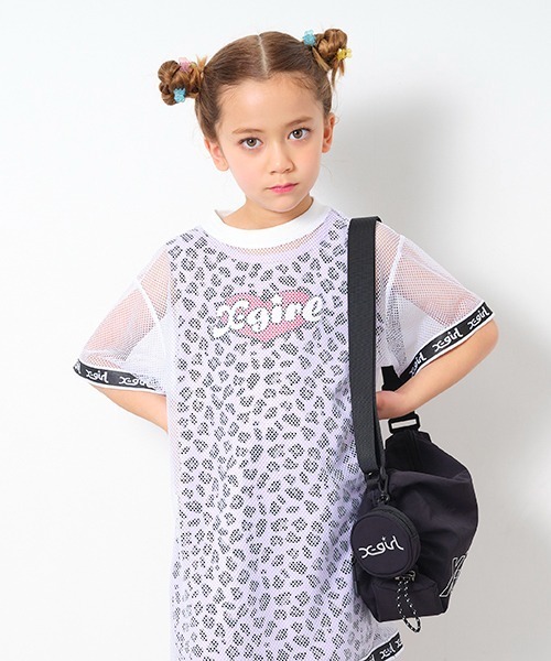 X-girl Stages(エックスガールステージス)の「メタリックロゴサイドドロストショルダーバッグ(ショルダーバッグ・キッズ・マルチ/ブラック・FREE)」の17枚目の写真