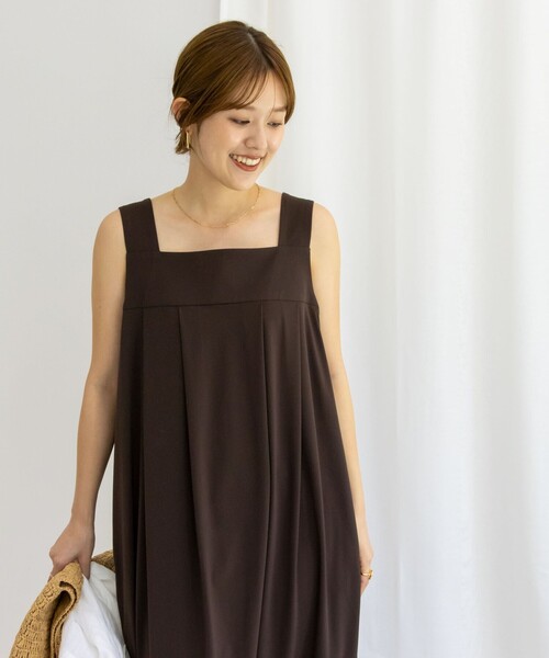 NOLLEY’S（ノーリーズ）の「アクティブ コクーンワンピース（ワンピース・レディース・ブラック/ブラウン・1/2）」の6枚目の写真