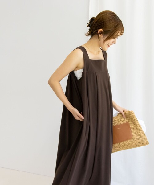 NOLLEY’S（ノーリーズ）の「アクティブ コクーンワンピース（ワンピース・レディース・ブラック/ブラウン・1/2）」の7枚目の写真