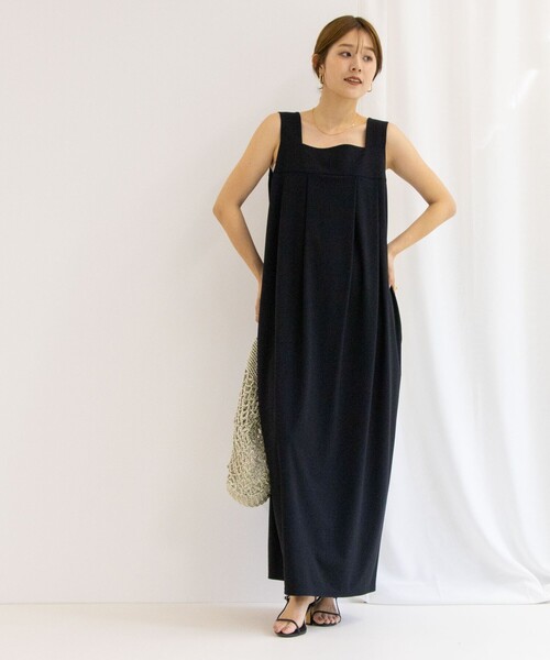 NOLLEY’S（ノーリーズ）の「アクティブ コクーンワンピース（ワンピース・レディース・ブラック/ブラウン・1/2）」の8枚目の写真