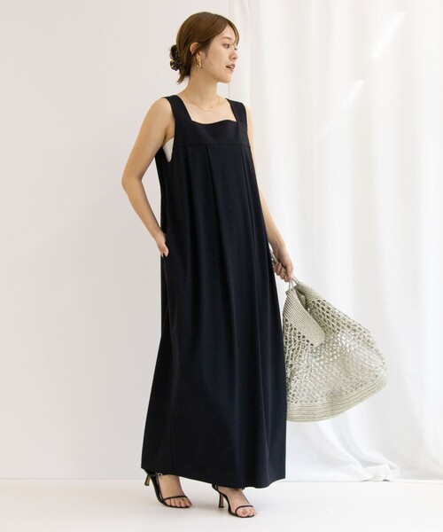 NOLLEY’S（ノーリーズ）の「アクティブ コクーンワンピース（ワンピース・レディース・ブラック/ブラウン・1/2）」の9枚目の写真