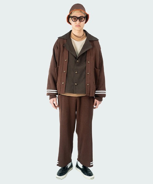 masterkey（マスターキー）の「mj9947- FLEXIBLE RIB-JK ニットジャケット（その他アウター・メンズ・ブラウン/グレー/ブルー・FREE）」の14枚目の写真