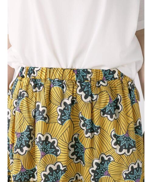 Lugnoncure（ルノンキュール）の「アフリカン柄スカート（スカート・レディース・ベージュ/イエロー/ブルー・F）」の15枚目の写真