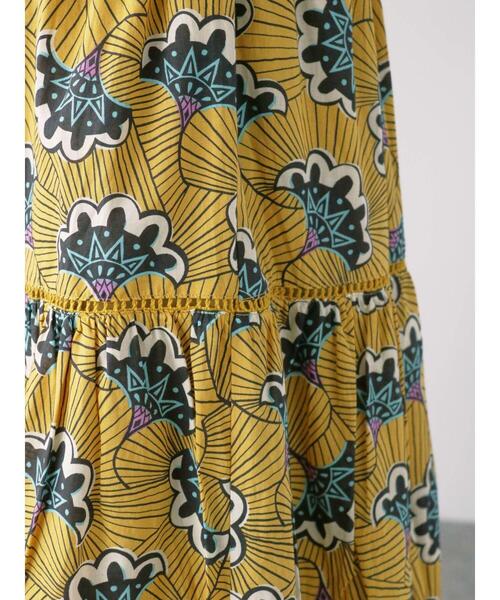 Lugnoncure（ルノンキュール）の「アフリカン柄スカート（スカート・レディース・ベージュ/イエロー/ブルー・F）」の16枚目の写真