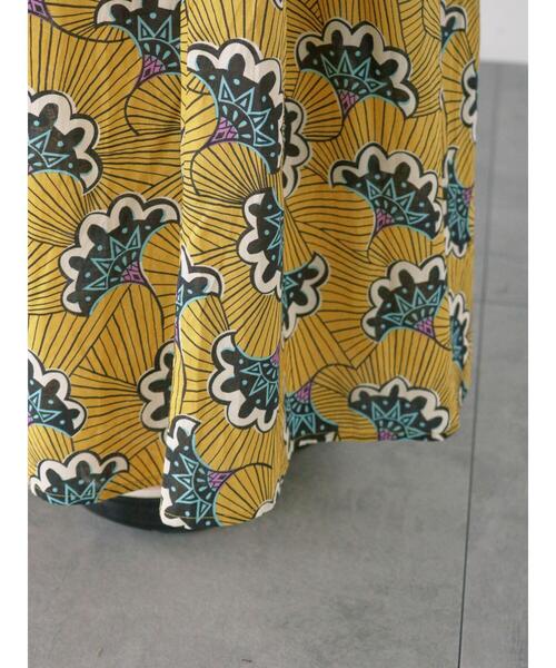 Lugnoncure（ルノンキュール）の「アフリカン柄スカート（スカート・レディース・ベージュ/イエロー/ブルー・F）」の17枚目の写真