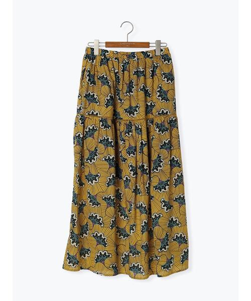 Lugnoncure（ルノンキュール）の「アフリカン柄スカート（スカート・レディース・ベージュ/イエロー/ブルー・F）」の20枚目の写真