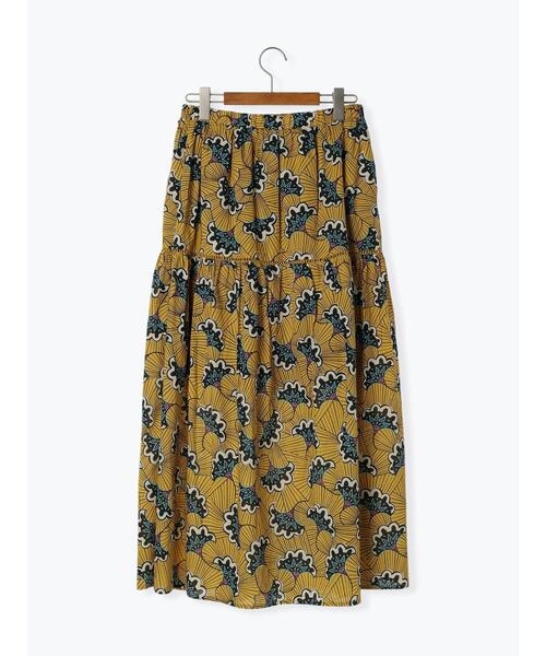 Lugnoncure（ルノンキュール）の「アフリカン柄スカート（スカート・レディース・ベージュ/イエロー/ブルー・F）」の21枚目の写真