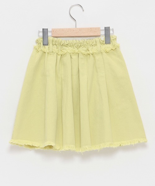 by LOVEiT(バイラビット)の「フリンジデニムスカート(デニムスカート・キッズ・オフホワイト/ライム/ブルー・130cm/140cm/150cm/160cm/120cm)」の5枚目の写真