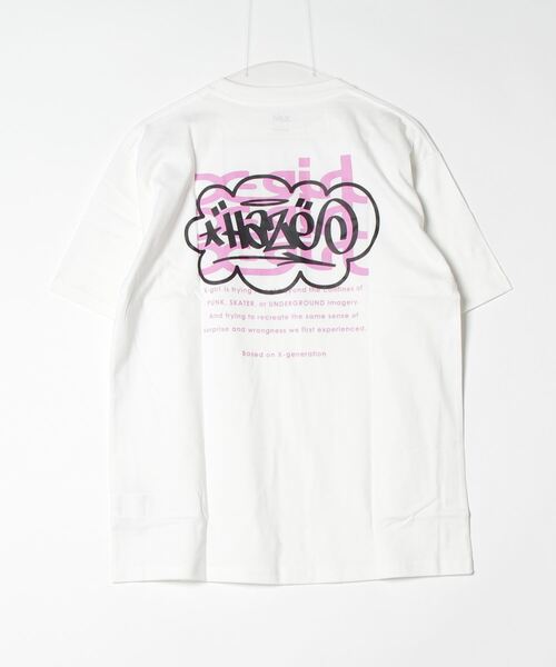 X-girl（エックスガール）の「X-girl × HAZE S/S TEE（Tシャツ/カットソー・レディース・ホワイト/ブラック・S/M/L/XL）」の7枚目の写真