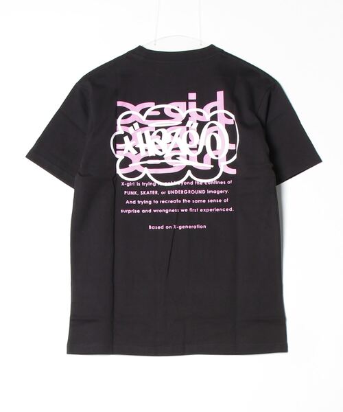 X-girl（エックスガール）の「X-girl × HAZE S/S TEE（Tシャツ/カットソー・レディース・ホワイト/ブラック・S/M/L/XL）」の8枚目の写真