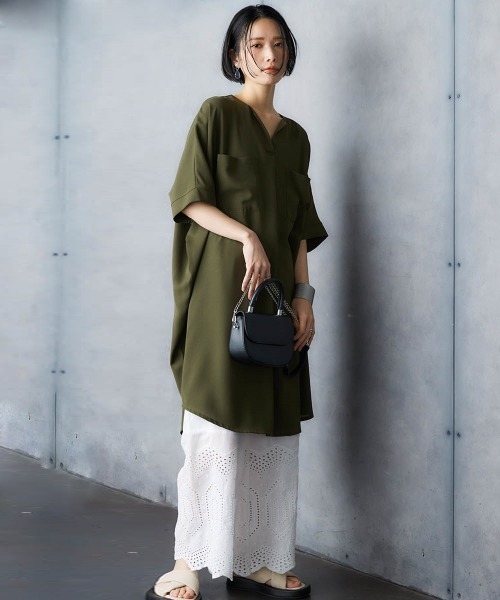 Soiunique（スワユニーク）の「綿１００％裾ダイヤレース切替ペチパンツ ［Soiunique］（その他パンツ・レディース・オフホワイト/ブラック/カーキ・M/L/LL）」の9枚目の写真