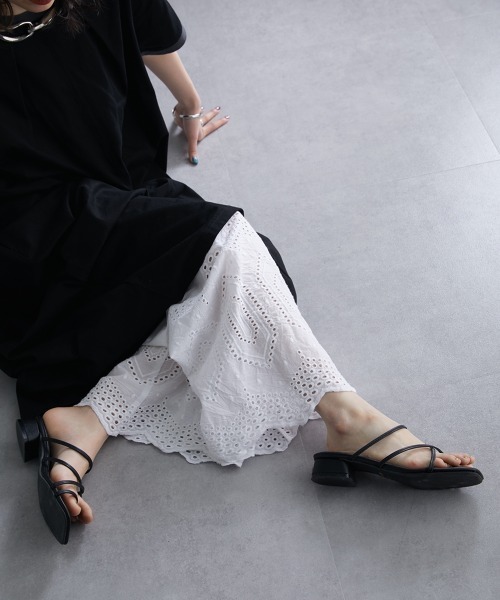 Soiunique（スワユニーク）の「綿１００％裾ダイヤレース切替ペチパンツ ［Soiunique］（その他パンツ・レディース・オフホワイト/ブラック/カーキ・M/L/LL）」の17枚目の写真