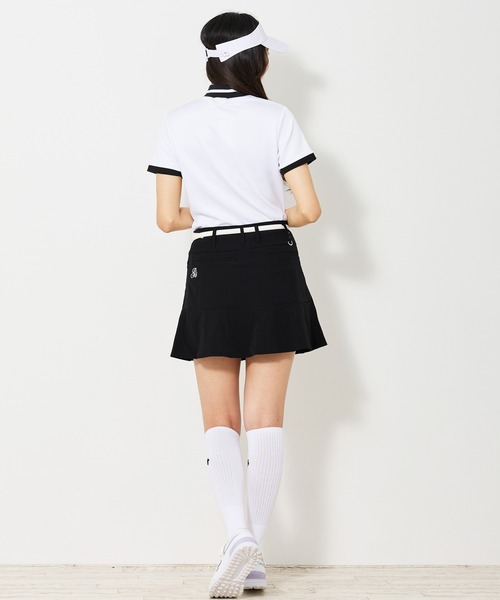 ラインロゴ 半袖モックネックシャツ レディース TOMMY HILFIGER GOLF ラインロゴ 半袖モックネックシャツ