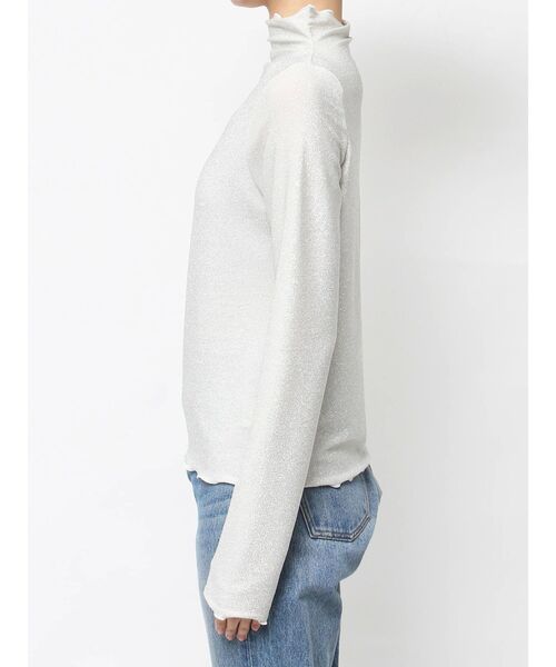 jouetie(ジュエティ)の「ラメハイネックトップス(Tシャツ/カットソー・レディース・ブラック/ブルー/オフホワイト/レッド・MEDIUM)」の16枚目の写真