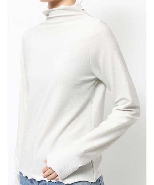 jouetie(ジュエティ)の「ラメハイネックトップス(Tシャツ/カットソー・レディース・ブラック/ブルー/オフホワイト/レッド・MEDIUM)」の19枚目の写真