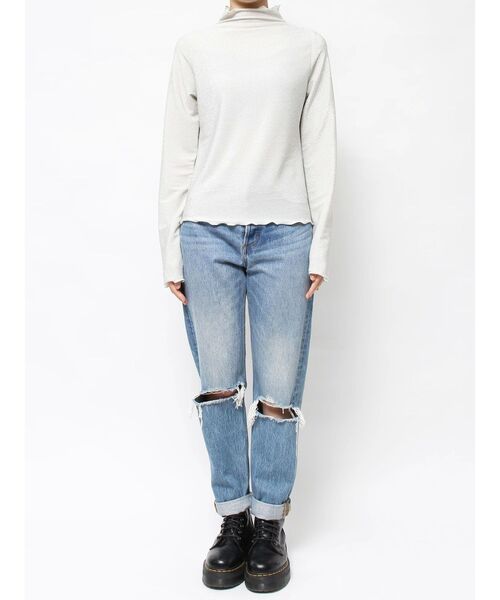 jouetie(ジュエティ)の「ラメハイネックトップス(Tシャツ/カットソー・レディース・ブラック/ブルー/オフホワイト/レッド・MEDIUM)」の10枚目の写真