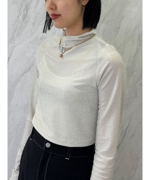 jouetie | ラメハイネックトップス(Tシャツ/カットソー)