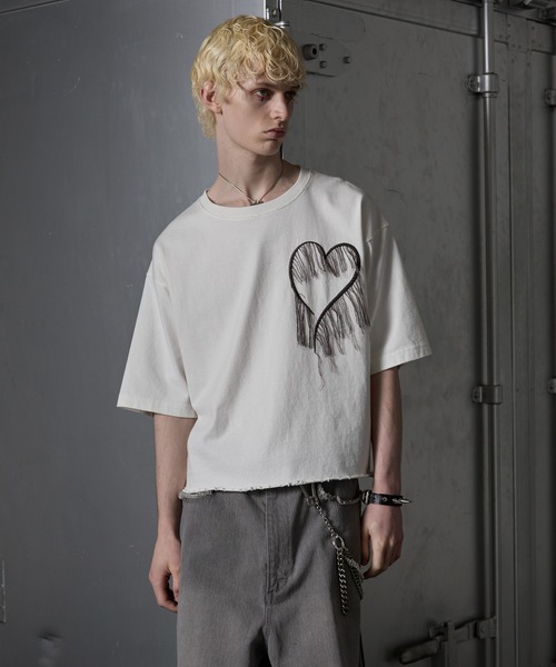 GRANCY（グランシー）の「【GRANCY】Damage HeartEmbroidery