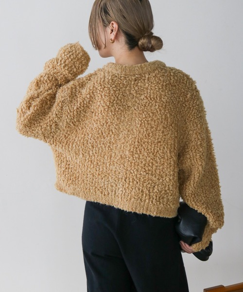 select MOCA by son(セレクトモカバイソン)の「ループヤーンニットショートカーディガン(カーディガン/ボレロ・レディース・グレー/グレイッシュベージュ/カーキ/ベージュ・FREE)」の22枚目の写真