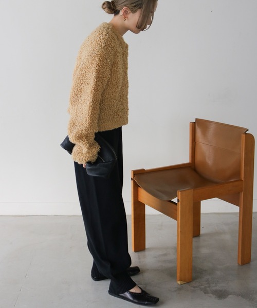 select MOCA by son(セレクトモカバイソン)の「ループヤーンニットショートカーディガン(カーディガン/ボレロ・レディース・グレー/グレイッシュベージュ/カーキ/ベージュ・FREE)」の21枚目の写真