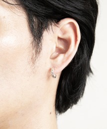 Magine(}[W)SV925 ENGRAVE CUT PIERCE 12.5mm:Vo[ GO[uJbg sAX(sAXipj)