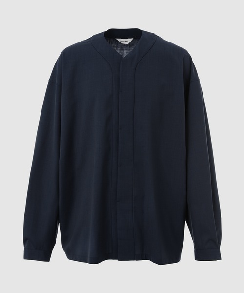 DIGAWEL(ディガウェル)の「Baseball shirt(シャツ/ブラウス・メンズ・ネイビー/ブラック・2)」の1枚目の写真