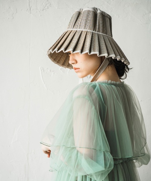Lorna Murray プリーツポジターノオアシスハット ワンランク上に 別注》Bespoke Ravello - Maxi（ハット）｜LORNA MURRAY（ローナ