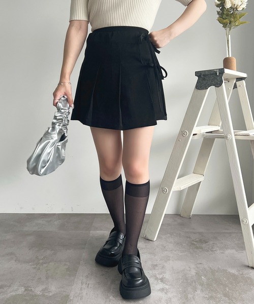 apres jour(アプレジュール)の「リボンプリーツラップスカート【ZOZOTOWN限定アイテム】(スカート・レディース・ブラック/チャコールグレー・フリー)」の11枚目の写真