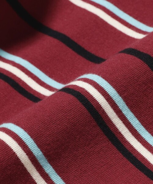 B:MING by BEAMS（ビーミングバイビームス）の「フェード ボーダー ロングスリーブ Tシャツ（Tシャツ/カットソー・メンズ・レッド系その他7/オリーブ・SMALL/MEDIUM/LARGE/X-LARGE）」の22枚目の写真