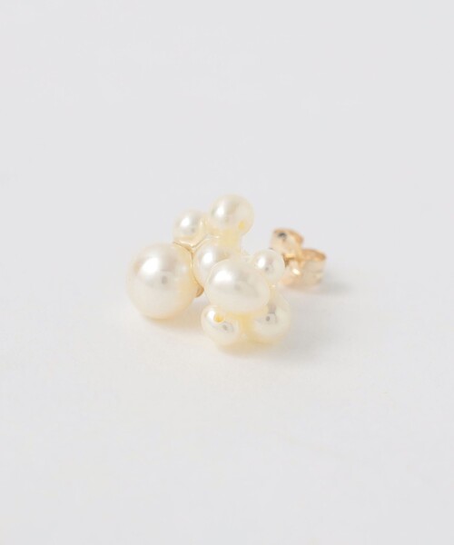 ripsalis bubble pearl STUD ピアス nude] mini bubble pearl STUD ピアス/イヤリング（white）