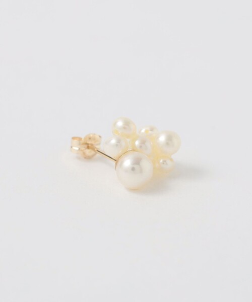 TOILE＞RANDOM PEARL STUD EARRING/シングルピアス（ピアス