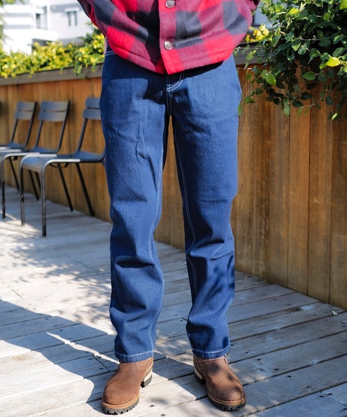 roial（ロイアル）の「DENIM/ROAIL(ロイアル) ヴィンテージウォッシュ加工リラックスシルエットデニム・ジーンズ（デニムパンツ・メンズ・ライトインディゴブルー/ダークインディゴブルー・32inch/34inch/30inch）」の2枚目の写真