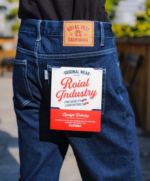 roial（ロイアル）の「DENIM/ROAIL(ロイアル) ヴィンテージウォッシュ加工リラックスシルエットデニム・ジーンズ（デニムパンツ・メンズ・ライトインディゴブルー/ダークインディゴブルー・32inch/34inch/30inch）」の10枚目の写真