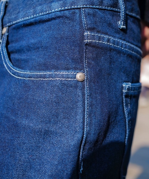 roial（ロイアル）の「DENIM/ROAIL(ロイアル) ヴィンテージウォッシュ加工リラックスシルエットデニム・ジーンズ（デニムパンツ・メンズ・ライトインディゴブルー/ダークインディゴブルー・32inch/34inch/30inch）」の12枚目の写真